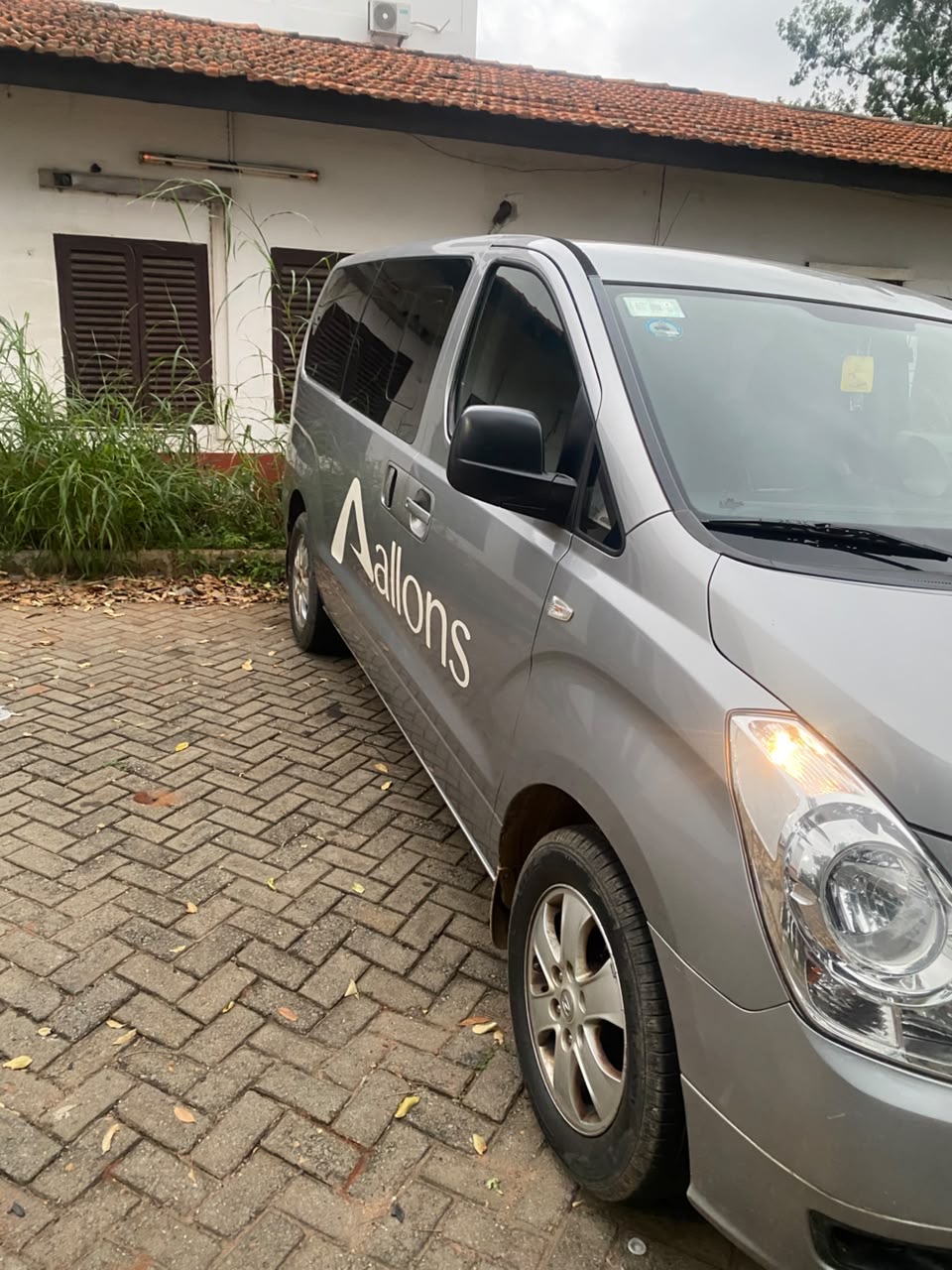 Branded Allons van ready for a corporate pickup